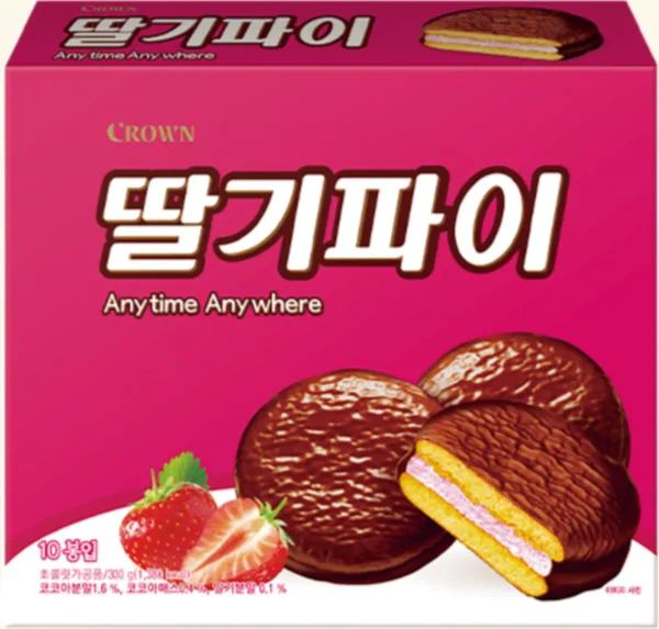 크라운 딸기파이 300g 상품 이미지