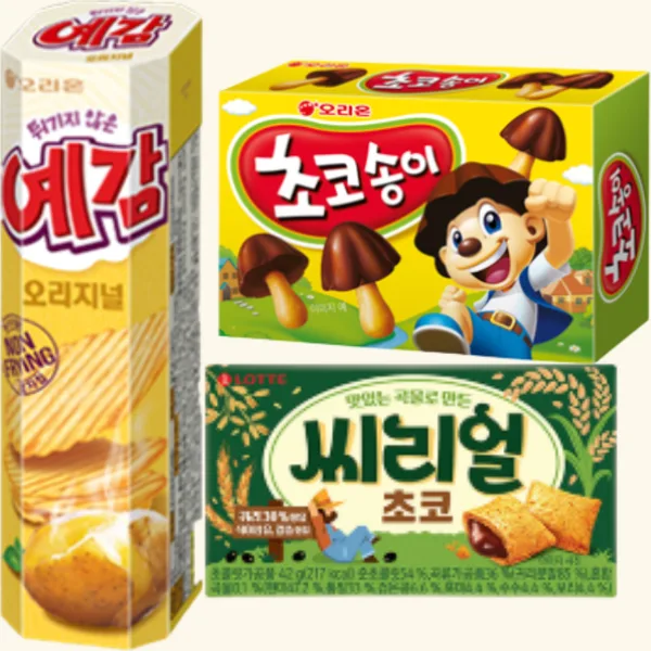 예감, 초코송이, 씨리얼초코 상품 이미지