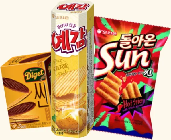 다이제씬,예감,썬칩 상품 이미지