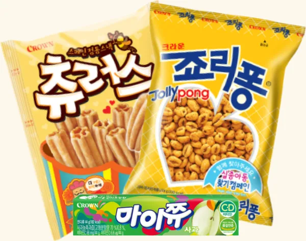 츄러스, 죠리퐁, 마이쮸 상품 이미지