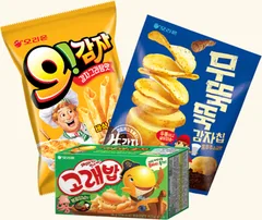 오감자, 무뚝뚝감자칩, 고래밥 상품 이미지