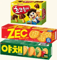 야채크래커,제크,초코송이 상품 이미지